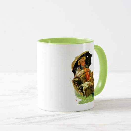 Gegangene Fischerei Tasse (VorderseiteRechts)