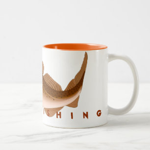Gegangene Fischerei Zweifarbige Tasse