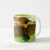 Gegangene Fischerei Zweifarbige Tasse (VorderseiteRechts)