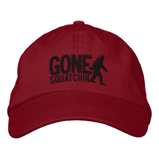 GEGANGENE SQUATCHIN GROSSE gestickte Kappe (Vorderseite)