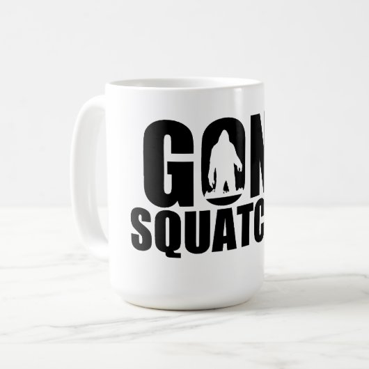 Gegangene Squatchin Kaffee-Tasse Kaffeetasse (Vorderseite Links)