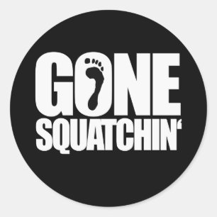 GEGANGENE SQUATCHIN - RUNDER AUFKLEBER