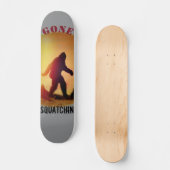 Gegangene Squatchin Sonnenuntergang-Silhouette Skateboard (Vorderseite)