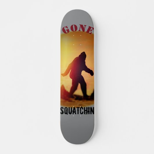 Gegangene Squatchin Sonnenuntergang-Silhouette Skateboard (Vorne)