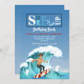 Gegangene surfende Einladung (Vorne/Hinten)