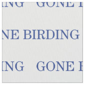 Gegangene Vogelbeobachtung Stoff (Nahaufnahme)