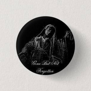 Gegangener aber nicht vergessener schwarzer button