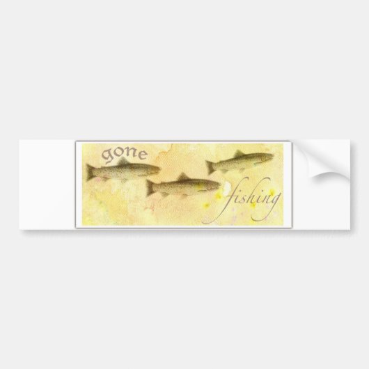 GEGANGENER FISCHER-FORELLE-AUTOAUFKLEBER AUTOAUFKLEBER (Vorne)