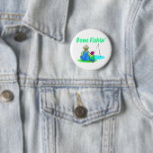 Gegangener Fishin Knopf Button (Beispiel)