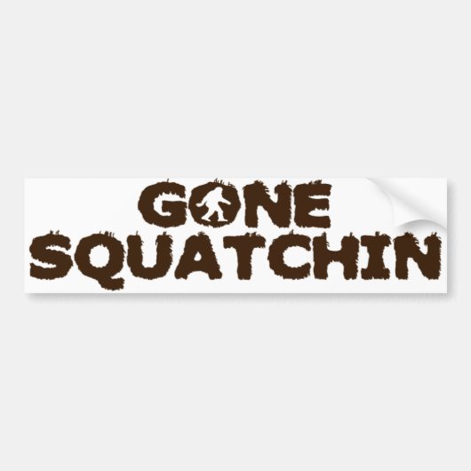 Gegangener Squatchin Autoaufkleber (Vorne)