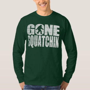 Gegangener Squatchin beunruhigter Entwurfs-T - T-Shirt