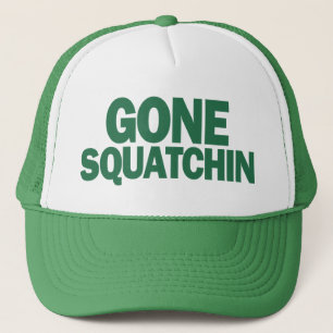 Gegangener Squatchin grüner Hut Truckerkappe