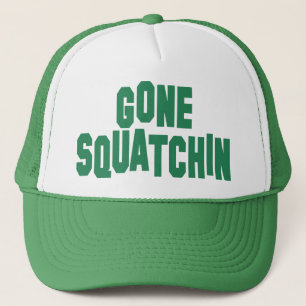 Gegangener Squatchin grüner Truckerkappe