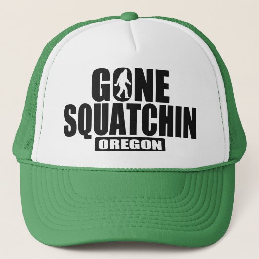 Gegangener Squatchin OREGON Hut Truckerkappe (Vorderseite)
