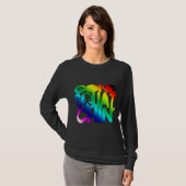 Gegangener Squatchin Regenbogen T-Shirt (Vorne ganz)
