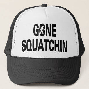Gegangener squatchin Schwarztext Truckerkappe