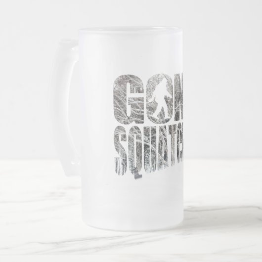 Gegangener Squatchin *Special Winter Edition* Mattglas Bierglas (Vorderseite Links)