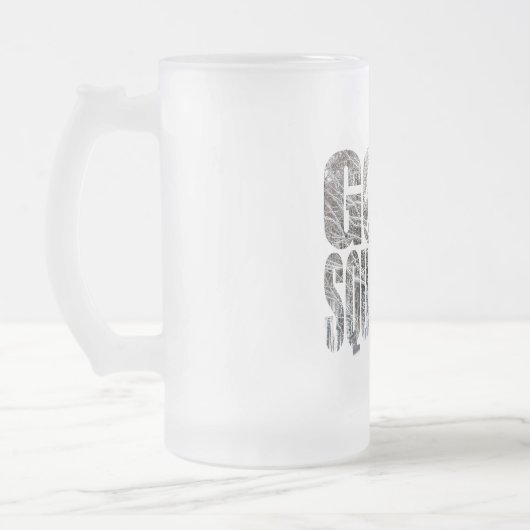 Gegangener Squatchin *Special Winter Edition* Mattglas Bierglas (Links)