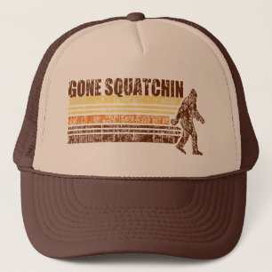 Gegangener Squatchin Vintager beunruhigter Retro Truckerkappe