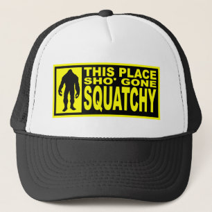 Gegangener Squatchy Hut - Finden von Bigfoot Truckerkappe