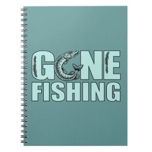 GEGANGENES FISCHENDES kundenspezifisches Notizbuch Notizblock