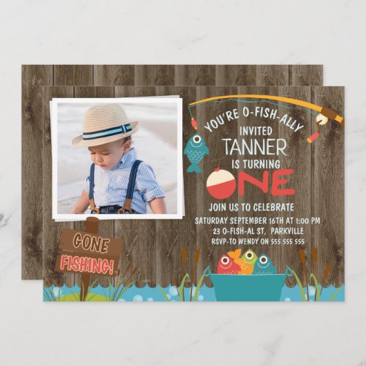 Gegangenes fischenOfishally eine 1. Einladung (Vorne/Hinten)