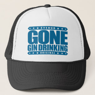 GEGANGENES GIN-TRINKEN - i-Liebe-Gin und Truckerkappe