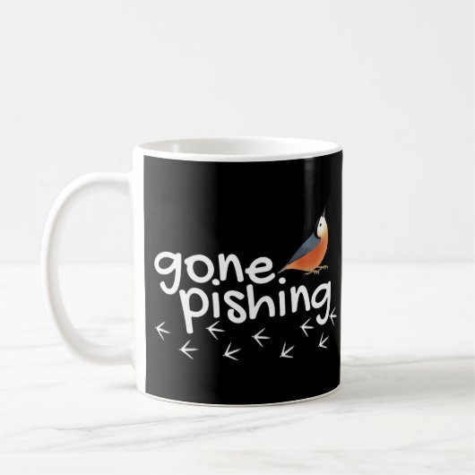 Gegangenes Pishing! Vogelbeobachter-Kaffee-Tasse Kaffeetasse (Links)