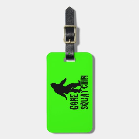 Gegangenes Squatchin 2 Gepäckanhänger (Vorderseite vertikal)