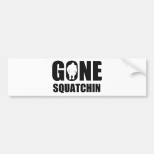 Gegangenes Squatchin Autoaufkleber