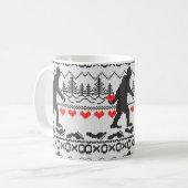 Gegangenes Squatchin für Liebe-hässliche Kaffeetasse (Vorderseite Links)