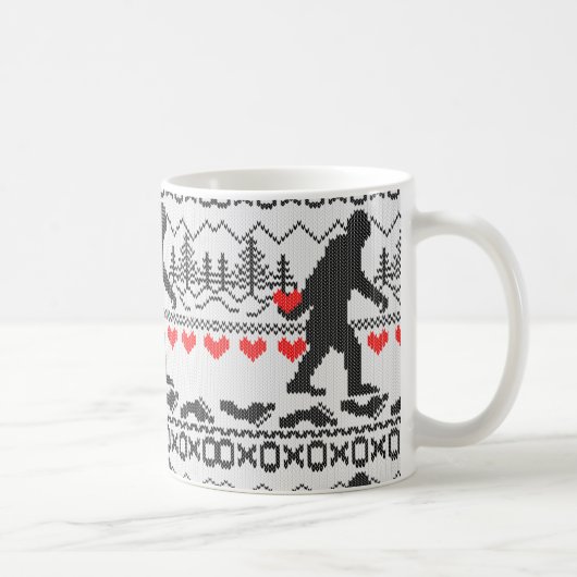 Gegangenes Squatchin für Liebe-hässliche Kaffeetasse (Rechts)