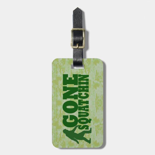 Gegangenes squatchin gepäckanhänger (Vorderseite vertikal)