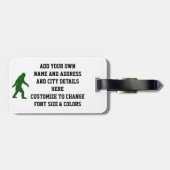 Gegangenes squatchin gepäckanhänger (Rückseite horizontal)