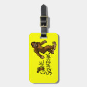 Gegangenes Squatchin Gepäckanhänger (Vorderseite vertikal)