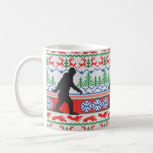 Gegangenes Squatchin hässliches Kaffeetasse (Links)