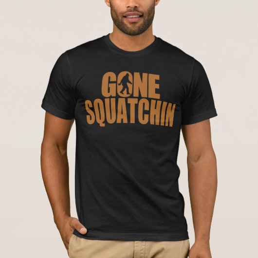Gegangenes Squatchin Kupfer und schwarzer T - T-Shirt (Vorderseite)