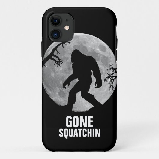 Gegangenes Squatchin mit Mond und Silhouette Case-Mate iPhone Hülle (Rückseite)