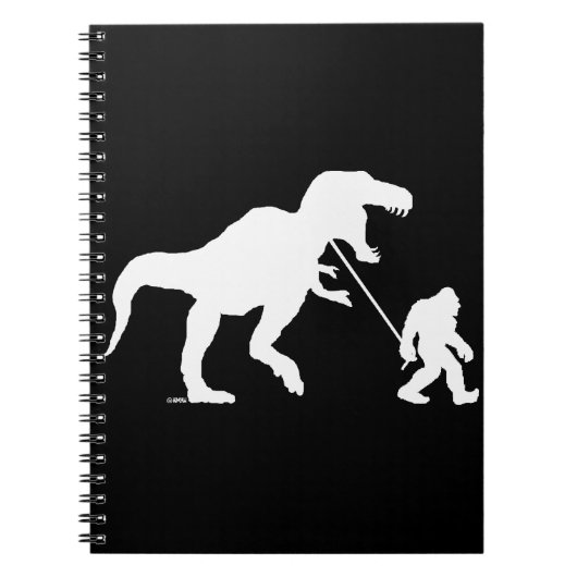 Gegangenes Squatchin mit T-rex Notizblock (Vorderseite)