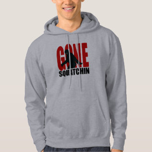Gegangenes Squatchin (Rot u. Schwarzes) Hoodie