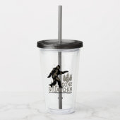 Gegangenes Squatchin Sasquatch Acryltrinkbecher (Vorderseite)