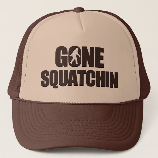 Gegangenes Squatchin Truckerkappe (Vorderseite)