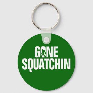 Gegangenes Squatchin - Weiß und Grün Schlüsselanhänger