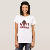 Gegangenes Squatchin - Zeichenstift-Art Squatcher T-Shirt (Vorne ganz)
