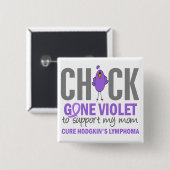 Gegangenes violettes Lymphom der Mama-H Button (Vorne & Hinten)
