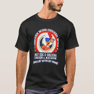 Gegarter Hähnchenflügel Hähnchenflügel Hot Dog Bol T-Shirt