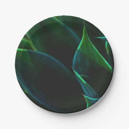 Gegegebene Blätter Pappteller (Vorderseite)