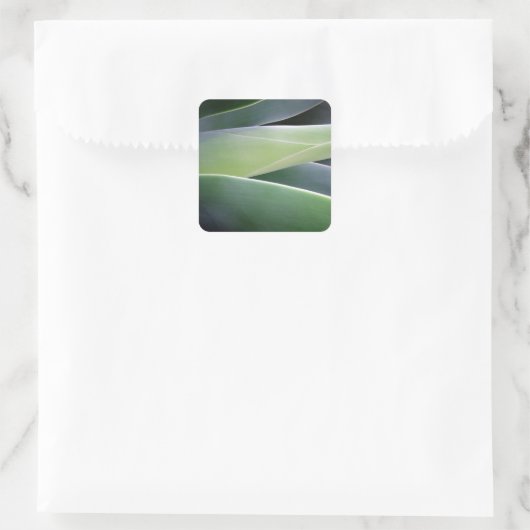 Gegegebene Blätter Quadratischer Aufkleber (Tasche)