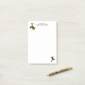 Gegen Aufklettern von Green Frog-Fotografien Post-it Klebezettel (Auf Schreibtisch)