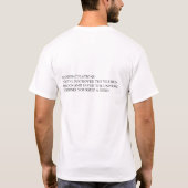 Gegen Codet-shirt T-Shirt (Rückseite)
